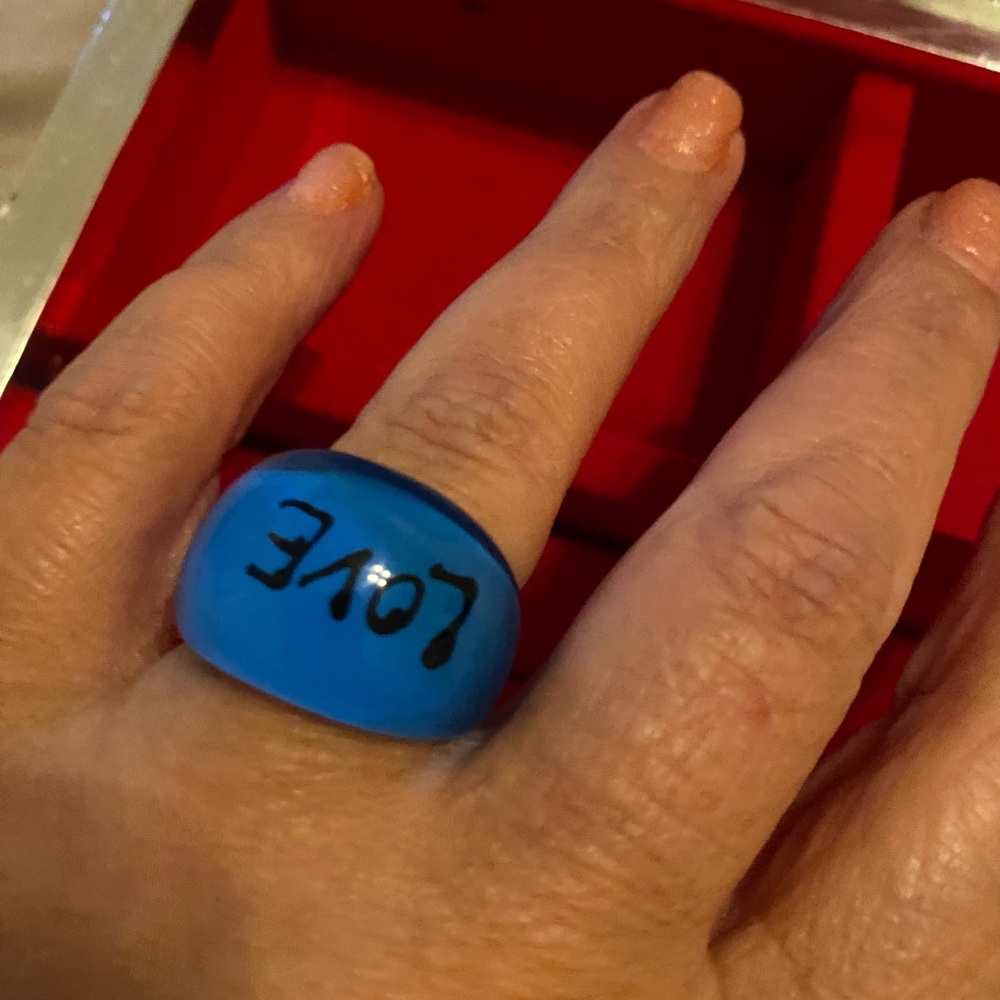 Blue Love Smart Ring